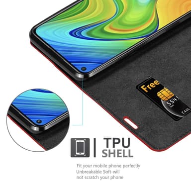 Xiaomi RedMi NOTE 9 Cover Etui Case (Rød)