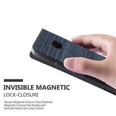 HTC ONE M10 Pungetui Cover Case (Blå)