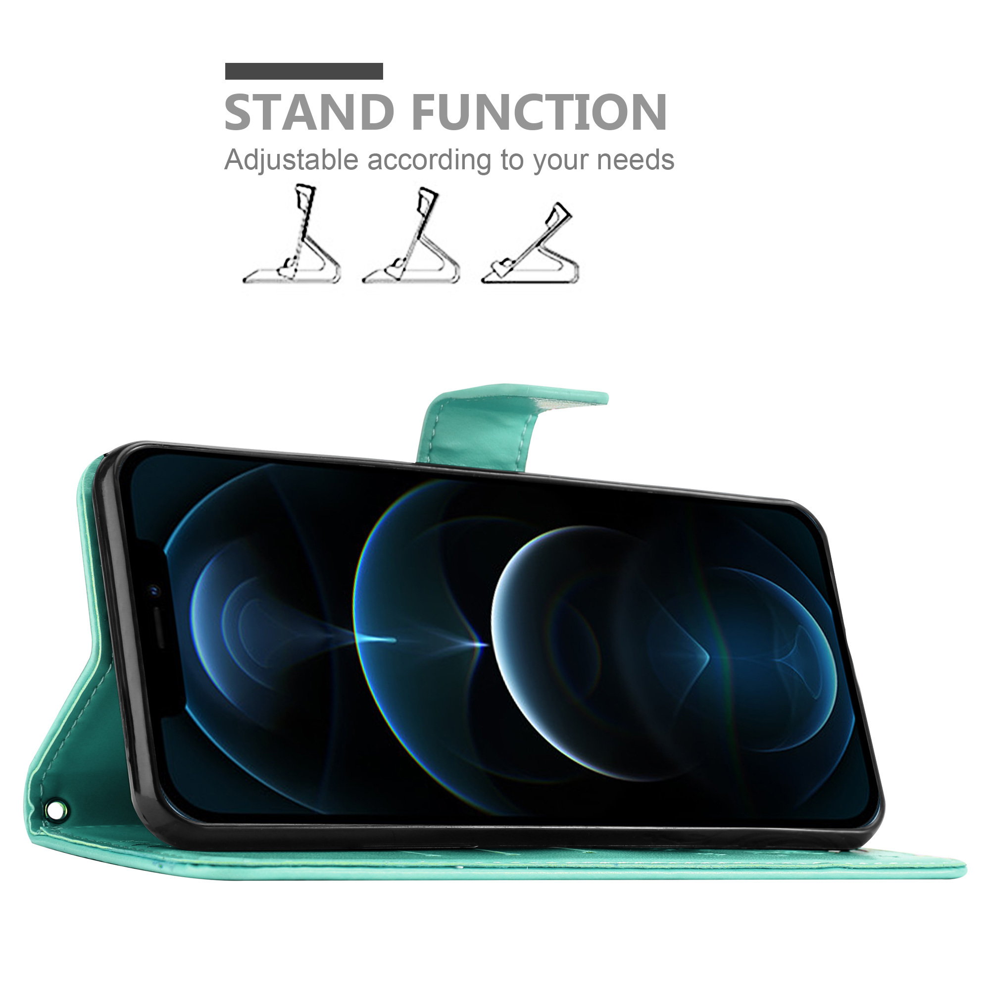 iPhone 13 PRO Pungetui Cover Case (Turkis)