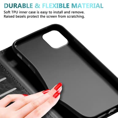 iPhone 11 Pungetui Cover Case (Sort)