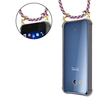 HTC OCEAN / U11 Etui Cover Kæde (Rød)