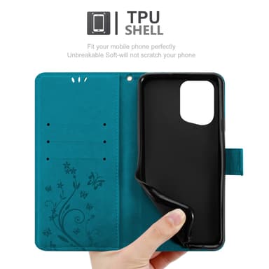 Oppo FIND X5 Pungetui Cover Case (Blå)