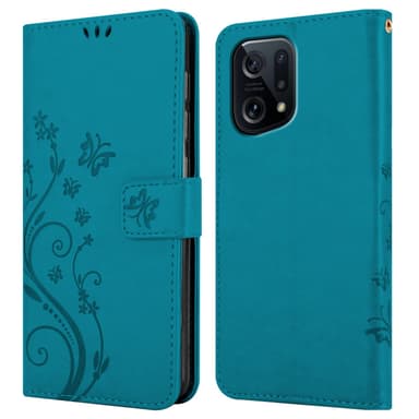 Oppo FIND X5 Pungetui Cover Case (Blå)