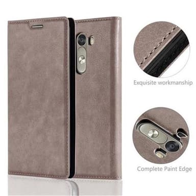 LG G3 Cover Etui Case (Brun)