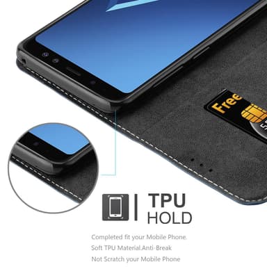 Samsung Galaxy A8 2018 Etui Case Cover (Blå)
