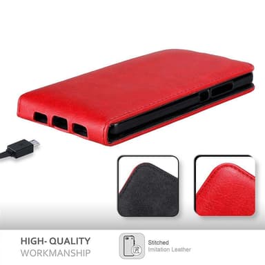 Huawei P8 LITE 2015 Pungetui Flip Cover (Rød)