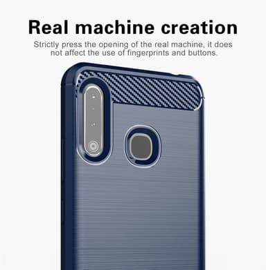 Samsung Galaxy A70e Cover TPU Etui (Blå)