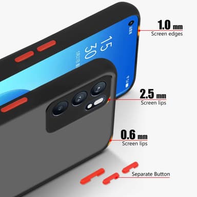 Oppo Reno6 5G Etui Case Cover (Sort)