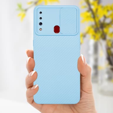 Samsung Galaxy A20s Cover Etui Case (Blå)