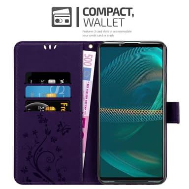 Sony Xperia 5 III Pungetui Cover Case (Lilla)