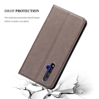 Honor 20 / 20S / Huawei NOVA 5T Cover Etui Case (Brun)