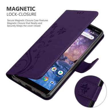 Nokia 7 PLUS Pungetui Cover Case (Lilla)