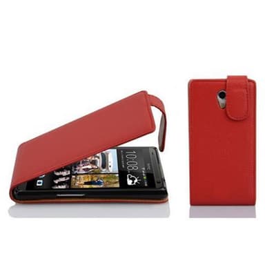 HTC Desire 600 Pungetui Flip Cover (Rød)