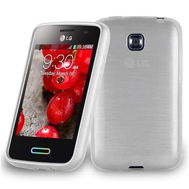 LG L3 II (2. SIM) Cover Etui Case (Sølv)