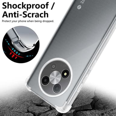 ZTE Blade A73 5G Cover TPU Etui (Gennemsigtig)