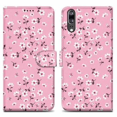 Huawei P20 Pungetui Cover Case (Lyserød)
