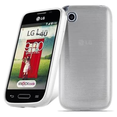 LG L40 Cover Etui Case (Sølv)