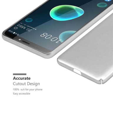 HTC Desire 12 PLUS Cover Etui Case (Sølv)
