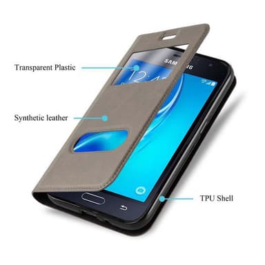 Pungetui Samsung Galaxy J1 2015 Cover Case (Brun)