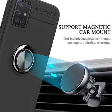 Cover Samsung Galaxy A71 5G Etui Case (Sort)