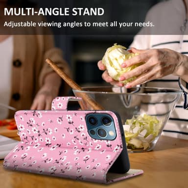 iPhone 13 PRO MAX Pungetui Cover Case (Lyserød)