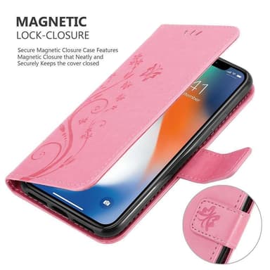 iPhone XS MAX Pungetui Cover Case (Lyserød)