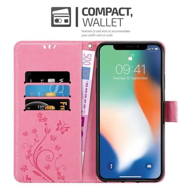iPhone XS MAX Pungetui Cover Case (Lyserød)