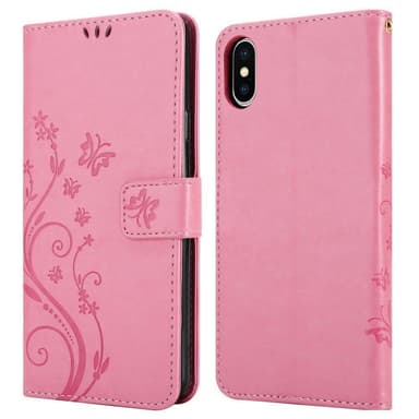 iPhone XS MAX Pungetui Cover Case (Lyserød)