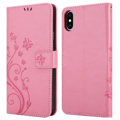 iPhone XS MAX Pungetui Cover Case (Lyserød)