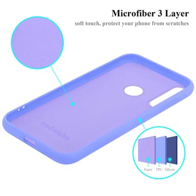Huawei Y6P Cover Etui Case (Lilla)