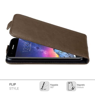 LG K8 2017 Pungetui Flip Cover (Brun)