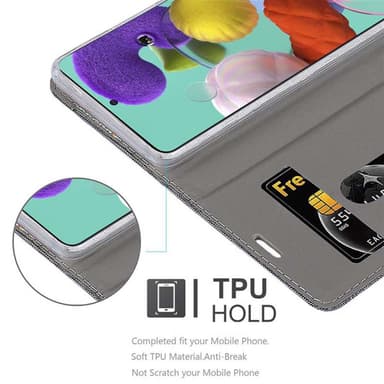Samsung Galaxy A51 4G / M40s Pungetui Cover Case (Grå)