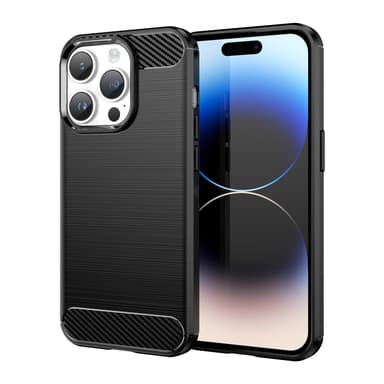 iPhone 14 PRO Cover TPU Etui (Sort)