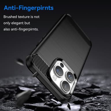 iPhone 14 PRO Cover TPU Etui (Sort)