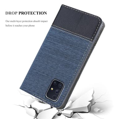 Samsung Galaxy M31s Pungetui Cover Case (Blå)