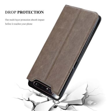 Samsung Galaxy A80 / A90 4G Cover Etui Case (Brun)