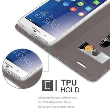 Honor 6 PLUS Pungetui Cover Case (Grå)