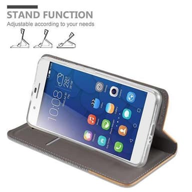 Honor 6 PLUS Pungetui Cover Case (Grå)