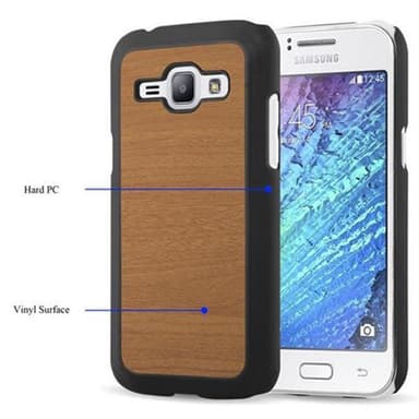 Samsung Galaxy J1 2015 Etui Case Cover (Brun)