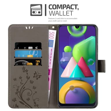 Samsung Galaxy M31 Pungetui Cover Case (Grå)