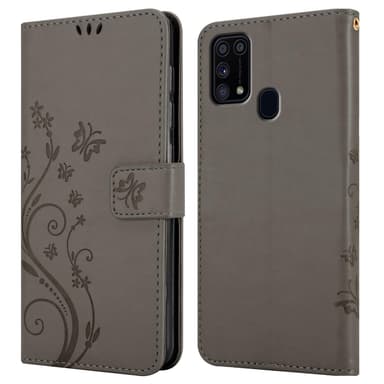 Samsung Galaxy M31 Pungetui Cover Case (Grå)