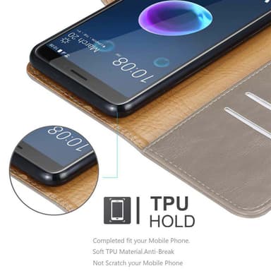 Cover HTC Desire 12 Etui Case (Brun)