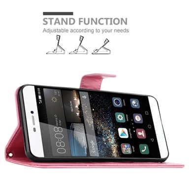 Huawei P8 Pungetui Cover Case (Lyserød)
