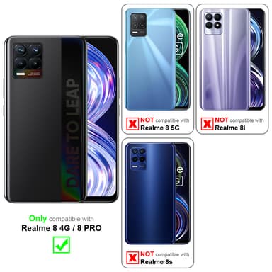 Realme 8 4G / 8 PRO Pungetui Cover Case (Lyserød)