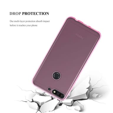 Honor 7C / Huawei Y7 2018 Cover TPU Etui (Lyserød)