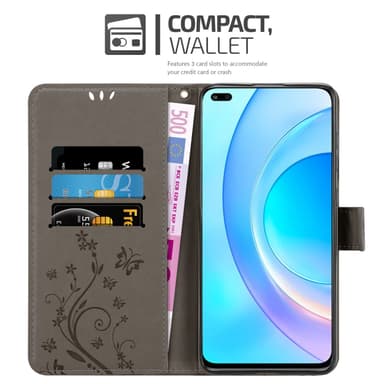 Honor 50 LITE Pungetui Cover Case (Grå)