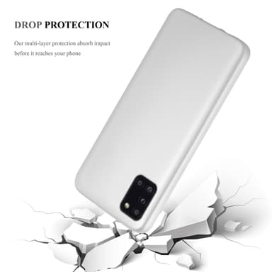 Samsung Galaxy A31 Cover Etui Case (Sølv)