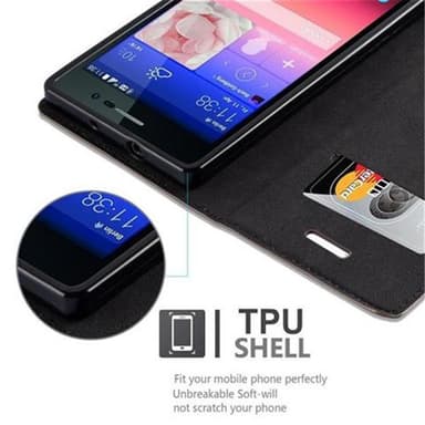 Huawei ASCEND P7 Cover Etui Case (Brun)