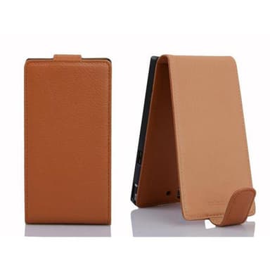 Huawei ASCEND P7 Pungetui Flip Cover (Brun)