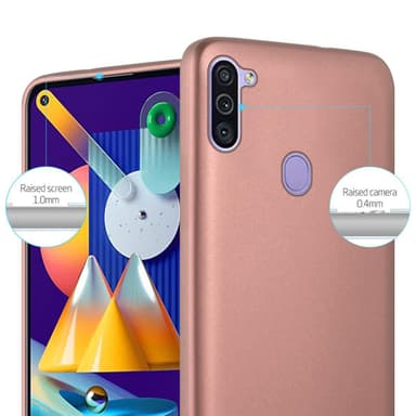 Samsung Galaxy A11 / M11 Cover Etui Case (Lyserød)